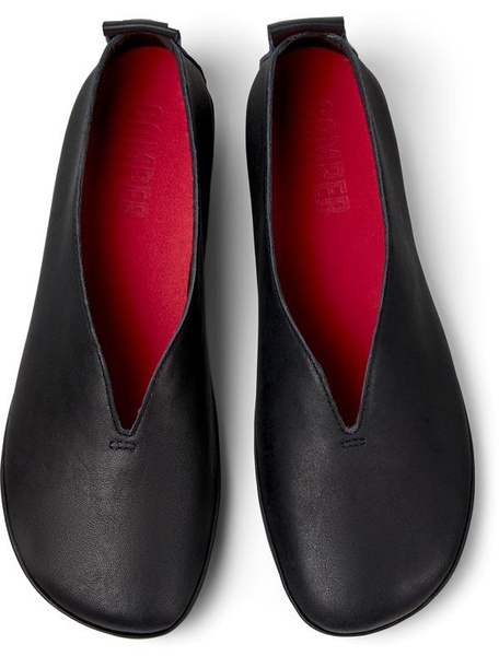 Black Leather Moccasin for Women.