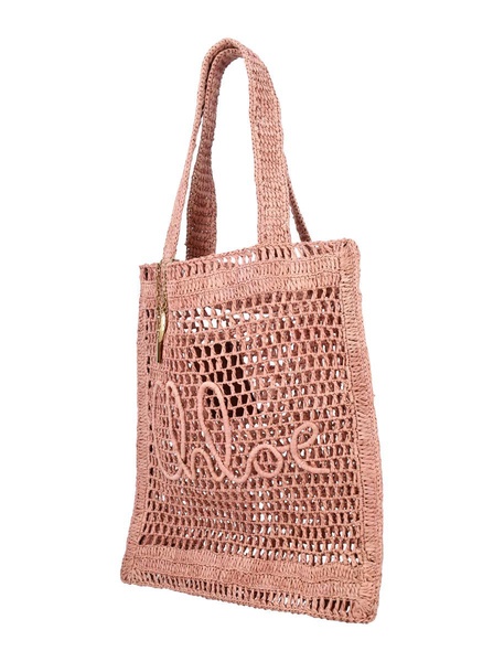 Chloé Summer Banana Raffia Tote