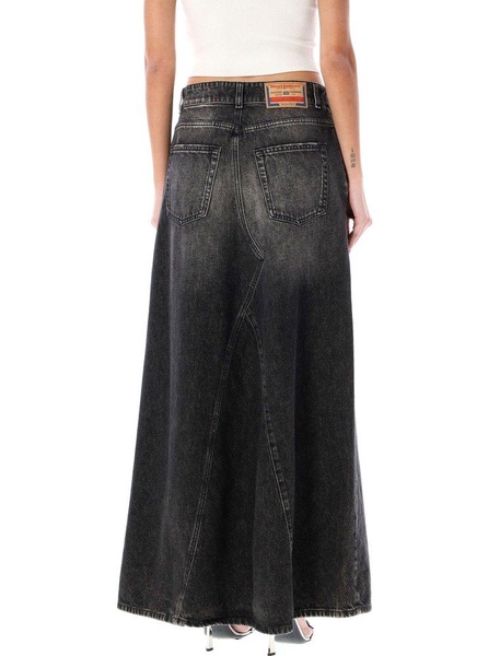 Diesel De-Pago Denim Long Skirt