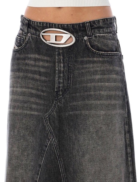 Diesel De-Pago Denim Long Skirt