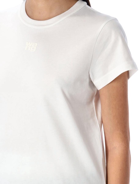 T By Alexander Wang Puff Logo Shrunken Tee