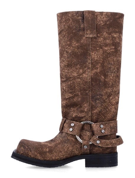 Acne Studios Denim Buckle Boots
