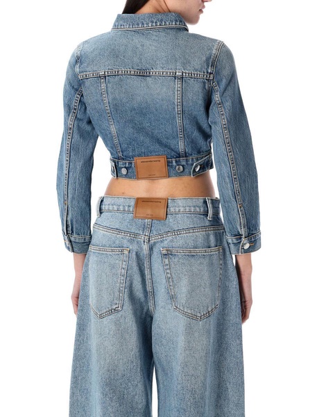 Alexander Wang Shrunken Trucker Denim Jacket