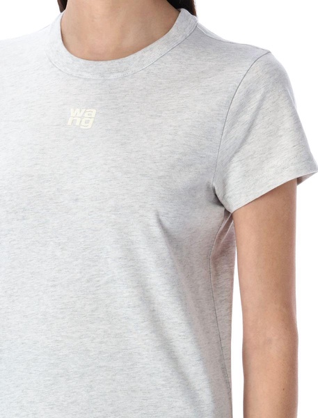T By Alexander Wang Puff Logo Shrunken T-Shirt