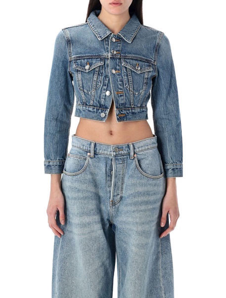 Alexander Wang Shrunken Trucker Denim Jacket