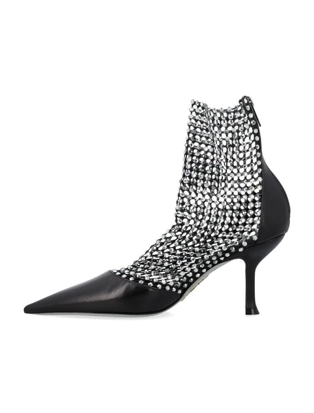 René Caovilla Decollete Sock Crystal