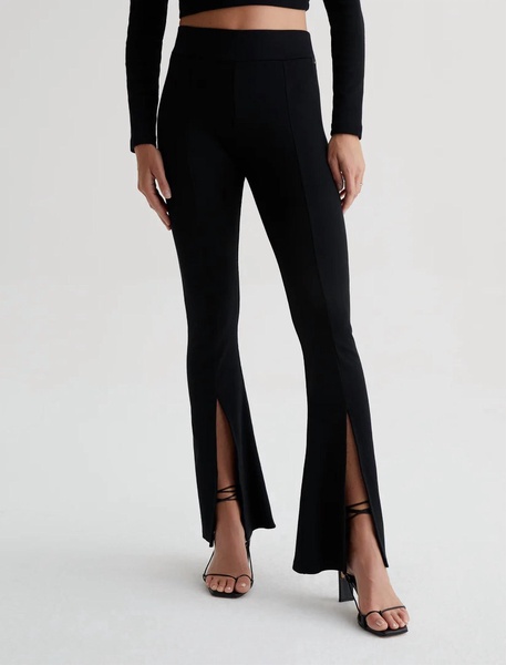 morrison emrata x ag high-rise flare in true black