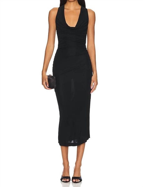 kahlo dress in black