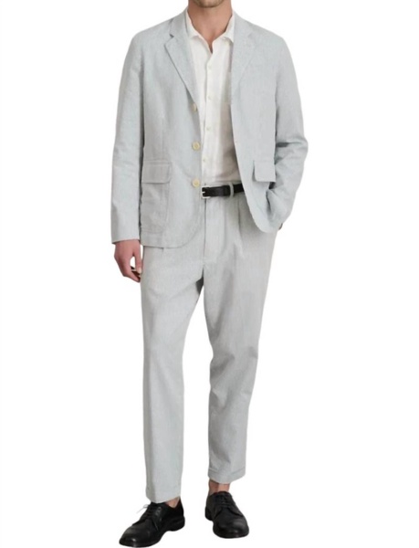 standard pleated pants in seersucker