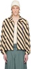Black & Beige Domino Stripe Jacket
