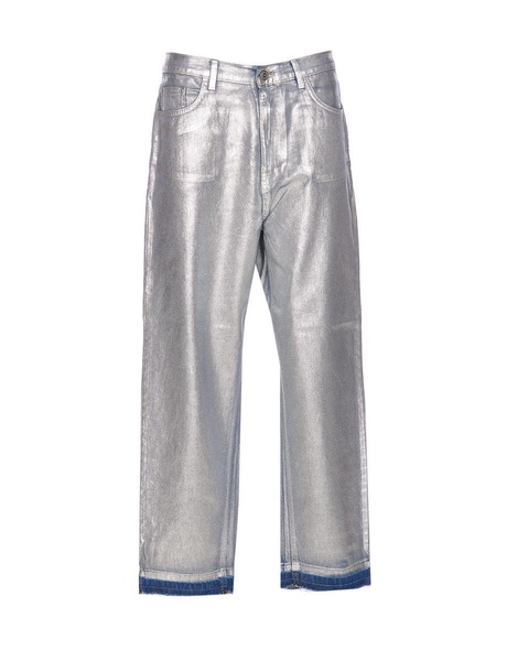 Metallized Boyfriend Jeans