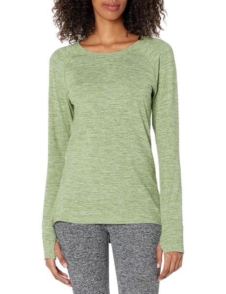 Amazon Essentials Women's Brushed Tech Stretch Long-Sleeve Crewneck Shirt (Available in Plus Size)