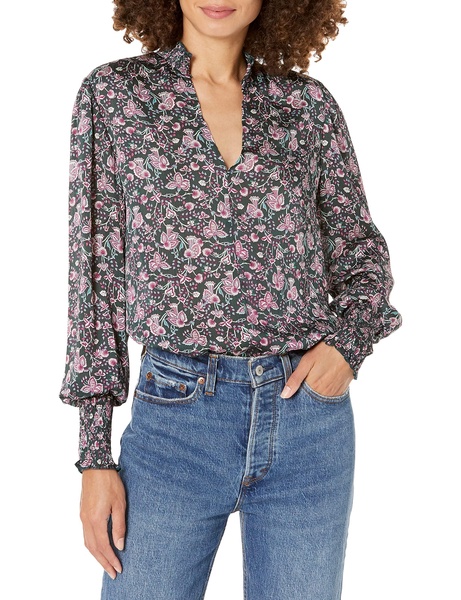 BCBGeneration Women's Relaxed Long Sleeve Top with Mock Neck