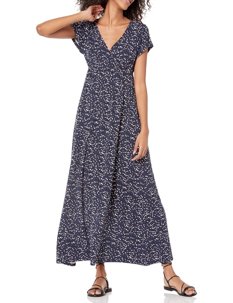 Amazon Essentials Women's Waisted Maxi Dress (Available in Plus Size)