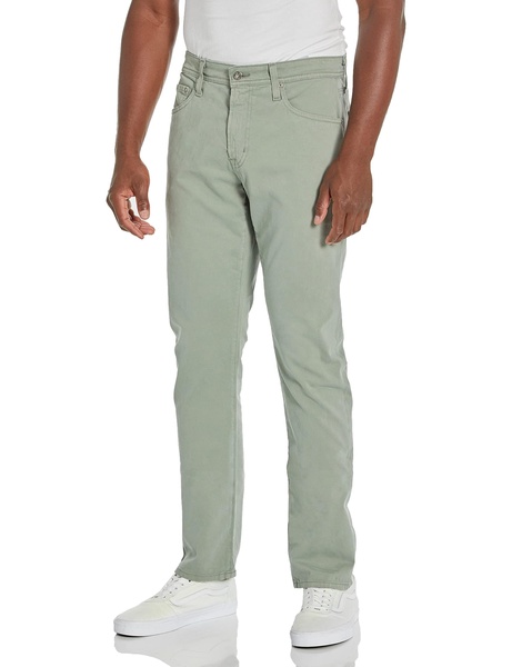AG Adriano Goldschmied Men's Everett Slim Straight Leg Twill Pants, Rocky River, 31W x 34L
