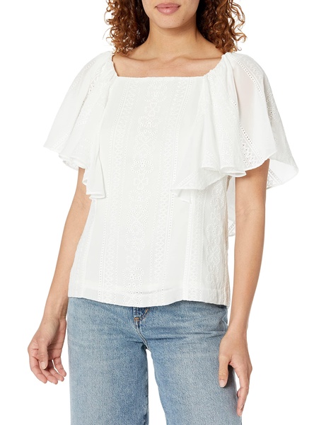 Trina Turk Women's Flutter Sleeve Blouse