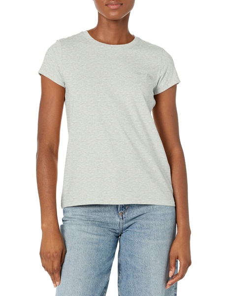 Calvin Klein Women's Hotfix Ck Logo Knit Short Sleeve