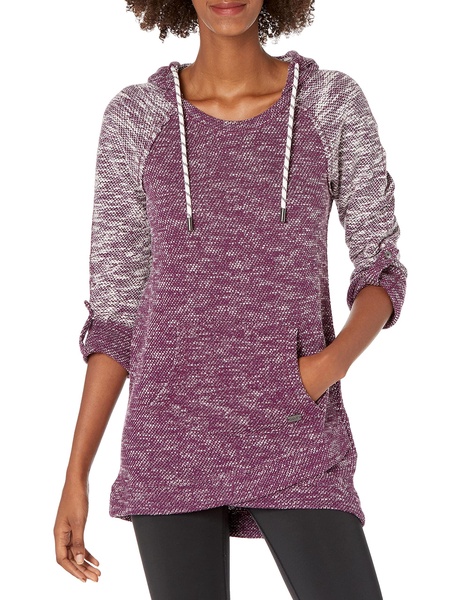Andrew Marc Women's Roll Sleeve Hooded Tunic