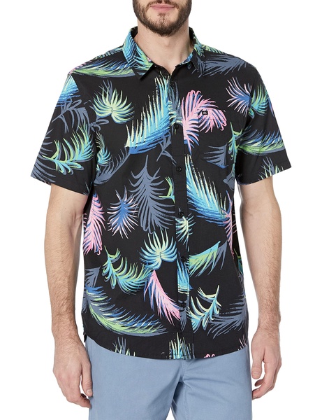 Quiksilver Men's Tropical Glitch Button Up Woven Shirt