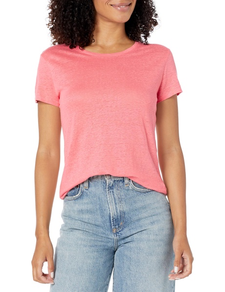 Majestic Filatures Women's Stretch Linen S/S Crewneck