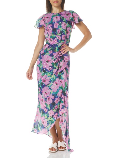 Shoshanna Women's Midnight Sketched Garden Print Park Dress