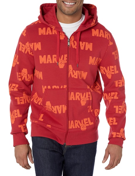 Amazon Essentials Disney | Marvel | Star Wars Men's Fleece Full-Zip Hoodie Sweatshirts (Available in Big & Tall)