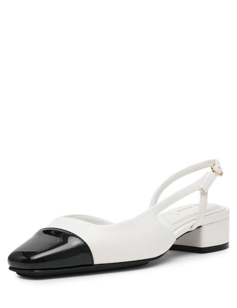 Women's Nia Block Heel Cap Toe Slingback Flats