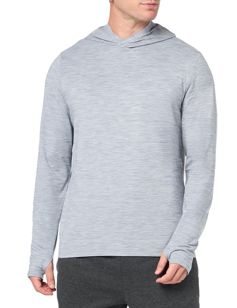Amazon Essentials Men's Tech Stretch Long-Sleeve Hooded T-Shirt