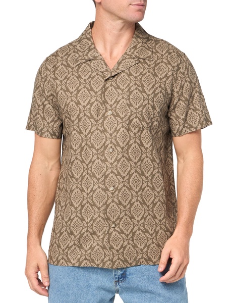 PENDLETON Men's Short Sleeve Linen Camp Shirt