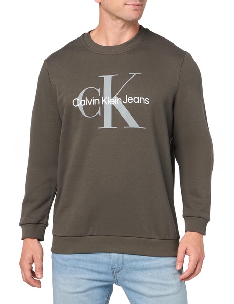 Calvin Klein Men's Monogram Logo Crewneck Sweatshirt
