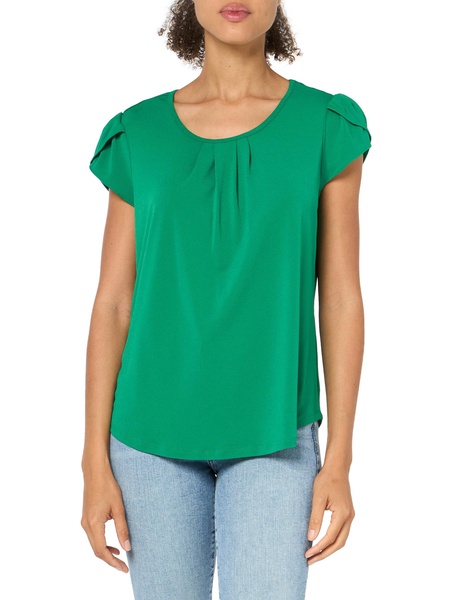 Adrianna Papell Women's Tulip Sleeve Knit Top