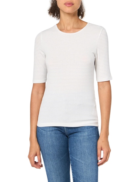 Vince Women's Striped Elbow Sleeve Crew