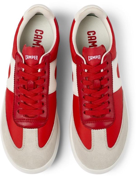 Red Textile/Leather Sneaker for Women
