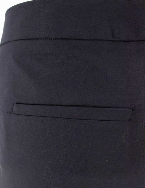 Navy Blue Trousers In Fresh Wool