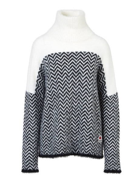 women’s jasper high neck chevron sweater