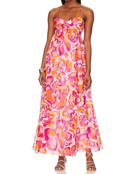loa dress in retro floral