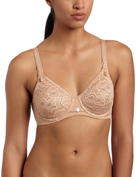 underwire nursing bra in skin