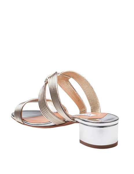 Aquazzura Laminated Leather Mule