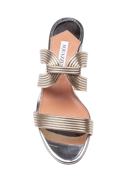 Aquazzura Laminated Leather Mule