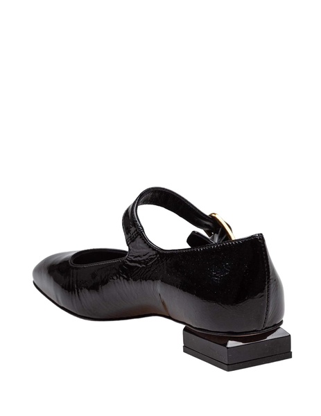 Angie L Baby Ballerina In Patent Leather Black Color