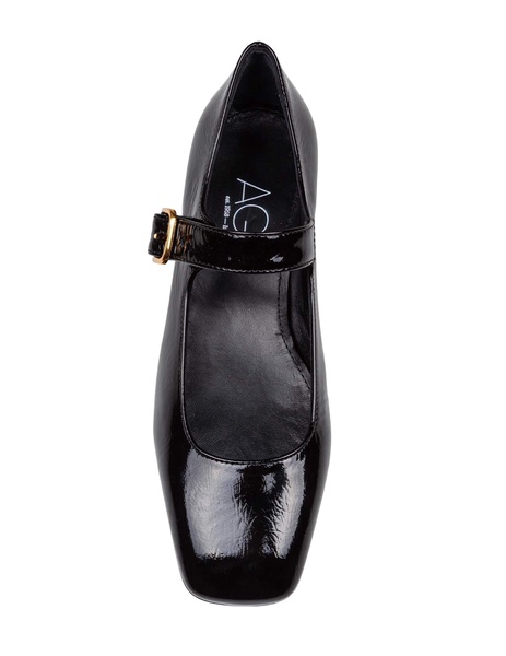 Angie L Baby Ballerina In Patent Leather Black Color