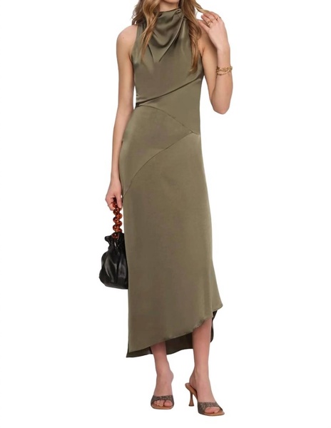 laurel dress in forest green