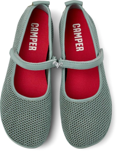Green TENCEL® Lyocell and Leather Moccasins for Women.