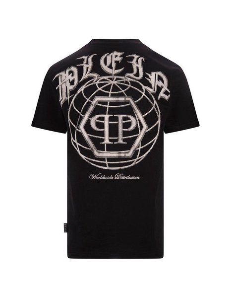 T-shirt Round Neck Ss In Black