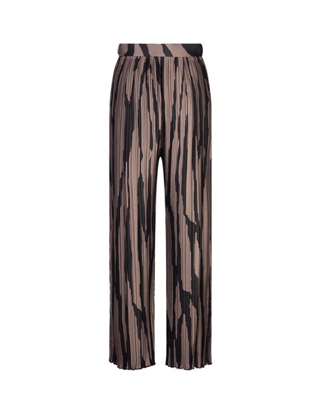 Abstract-printed Straight Leg Trousers