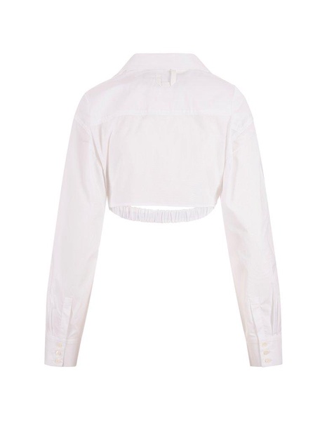 Twist Detailed Cropped Shirt