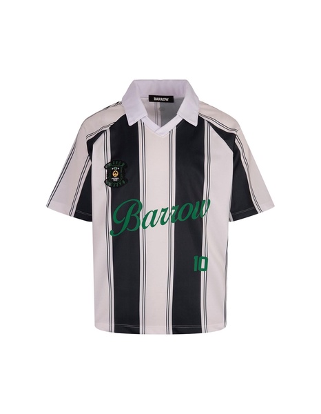 Black Striped Triacetate T-shirt