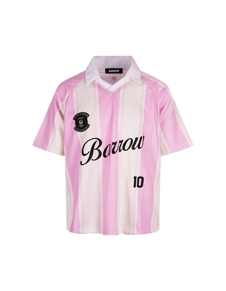 Pink Striped Triacetate T-shirt