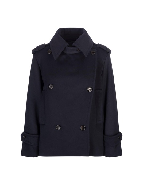 Navy Blue Laveno Short Coat