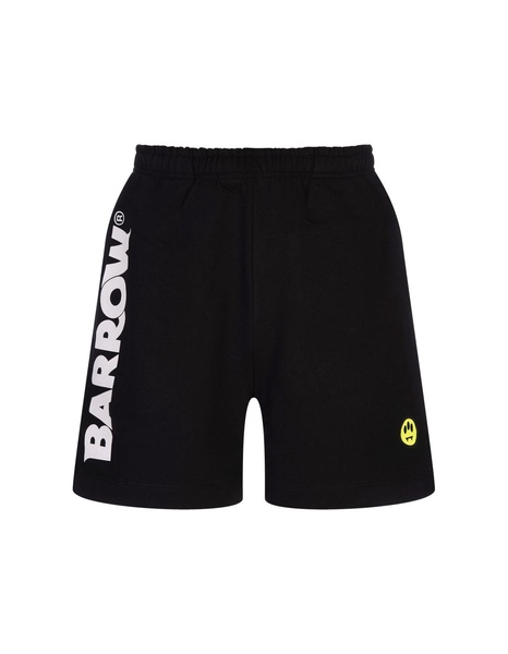 Bermuda Shorts With Contrast Lettering Logo